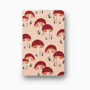 Denik Peach Mushrooms Classic Layflat Lined Notebook, NWOT, For Bundles Only